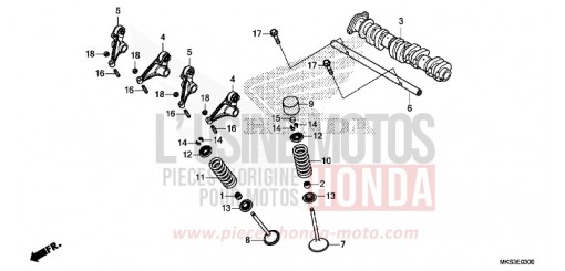 ARBRE A CAMES/SOUPAPE CRF1100AL de 2020
